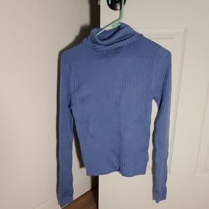 Pretty blue turtleneck sweater